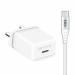 ERD TC-131, 20W Power Delivery Mobile Phone Wall Charger USB-C Type, BIS Certified Charger Adapter with 1mtr Long USB-C TO C Data Cable, White