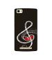Casotec Love Note Music Design Printed Silicon Soft TPU Back Case Cover for Panasonic P75