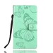 Teletel Butterfly Pu Leather Flip Cover With Card Holder Wallet Case | Mobile Case | Back Cover - Sea Green) For Samsung Galaxy A21s