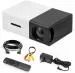 Tart YG-300 Pro Mini Projector, Portable Home Projector 1080p Supports Children's Gift, Home Cinema, Compatible with Smartphone/Laptop / PS4 / Firestick-Black