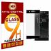 Kite Digital Sony Xperia XA1 Black 5D Premium Tempered Glass Screen Protector Slim 9H Hard 2.5D