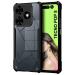 Fashionury Shockproof Crystal Clear Back Cover Case for Tecno Pop 8 | 360 Degree Protection | Protective Design | Transparent Back Cover Case for Tecno Pop 8 (PC, TPU | (Black Bumper)