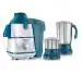 Prestige Breeze 500W Juicer Mixer Grinder With 2 Stainless Steel Jars|Detachable Pulp Collector|Double Lock System|Efficient Stainless Steel Sieve|Juice Outlet|Blue & White