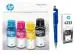HP GT52 CMY / GT53 Blk Ink Bottle 7K3W9AA (Set of 4) + GT 53 Black with 3in1 Multi-Function Pen