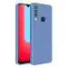 LIRAMARK Silicone Soft Back Cover Case for Vivo Y19 / U3 / U20 (Silicone Blue)