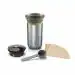 WACACO Cuppamoka Pour-Over Coffee Maker, Portable Drip Coffee Maker, Filter American Coffee Machine with 10 Cone Paper Filters, Manually Operated, Stainless Steel Coffee Brewer, 10 fl oz