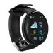 TXOR LEXY D18, Smart Watch Fitness Band 35 mm Black Color Touch Screen for ANDROID and IOS, Black Strap