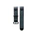 LIDDU Silicone Smart Watch Strap for Noise ColorFit Pulse Go Buzz (Black and Blue)