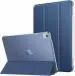 ProElite Smart Flip Case Cover for Apple iPad Air 5th/4th Generation 10.9 inch , Translucent Back, Dark Blue