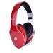 Punnk Funnk Bluetooth Headphones Wireless, 12H Playtime Foldable Over Ear Headphone with Microphone, Deep Bass Stereo Headset for iPhone/Android Cell Phone/PC (Red)