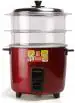 Panasonic SR-WA22H (SS) Food Steamer, Rice Cooker (2.2 L, Red)