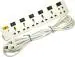 Sanhan ELECTRIC BOARD POWER STRIP MULTI PLUG 7 socket 6 switch best quality 7 Socket Extension Boards (White, 4 m)