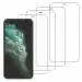Kite Digital iPhone 11 Pro Transparent Tempered Glass Screen Protector with Full Screen Coverage - Except Edges and Easy Installation Kit (Pack of 4)
