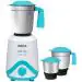 Inalsa Dash 600 Mixer Grinder Dash 600-600 Watt Mixer Grinder and Shock Proof Plastic Body 600 Juicer Mixer Grinder (3 Jars, White & Blue)