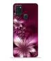 Bhai Cover Samsung Galaxy A21S Poly Carbonate 3D Printed Abstract Flower Maroon Color Mobile Phone Back Cover Case