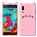 Lejaao Samsug Galaxy A2 Core Rose Gold Silicone Mobile Back Cover