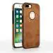 Rakulo PU Leather Flexible Back Cover Case Designed for Apple iPhone 8 Plus (Brown)