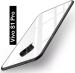 Zybux Vivo S1 Pro White Glass and Silicon Mobile Back Cover