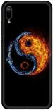 aadia Huawei Y6 Pro (2019) Matte Vinyl Ying Yang Printed Mobile Skin Sticker with Scratch Resistant Lamination
