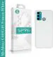 Sprig Liquid Silicone White Back Cover For Motorola G60, Moto G60