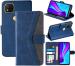 Autofocus Faux Leather Back Case Flip Cover for Mi Redmi 9C, Redmi 9C with ID Card Slot | Foldable Stand | 2 Card Slot | 1 Cash Slot | Magnetic Closure - Executive Blue, 23437