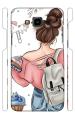 YAPZONE | Designer Back Case Cover for Samsung Galaxy J7 / J7 Nxt | Cool Girl with Books and Bag |