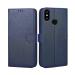 Clickaway Blue Faux Leather Back Case Cover For Coolpad Cool 5