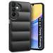 Fashionury Back Cover for Samsung Galaxy A15 5G | Compatible for Samsung A15 5G Back Cover | Matte Soft Case | Liquid Silicon | Puff Case for Samsung Galaxy A15 5G with Camera Protection | (Black)