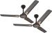 Gestor Martin Ultra High Speed Decorative 48 Inch 1200 Mm Anti Dust 3 Blade Ceiling Fan (Smocked Brown, Pack Of 2)