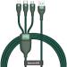 Baseus 1 Pin USB Type A Lightning Cables Green for Gaming Console, Camera, Tablet, Mobile, Computer, MP3 Player, Smart Watch, TV (1.2 m)