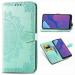 ClickCase Royal Mandala Design Faux Leather Magnetic Card Holder Wallet Kickstand Case Flip Cover For Nokia 3.4 (Sea Green)