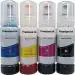 INK POINT 001, 003 Refill for Epson Eco Tank L4160 Printer Multicolor Ink Bottle pack of 4