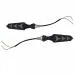 A4s Automotive and Accessories Bike Multicolor Motorcycle Indicators Turn Signal Lights Turning with Police Light with Handle Bar LED Blinker Set of 2