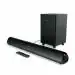 Portronics Pure Sound Pro X1 100W Bluetooth Soundbar with Wired Subwoofer, 2.1 Channel, Bass Blast, Bluetooth 5.3v, EQ Modes, Aux in, Optical in, USB Drives & Remote Control(Black)