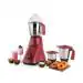 Usha MG3473, 750W Mixer Grinder With 3 SS Jars With Handle, Maroon & Black