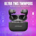 LAZYwindow Ultra TWS Twinpods with Inbuilt Dyno Bass Boost | QUAD Mic | IPX6 Rated | ENC Bluetooth Headset Earbuds