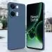 Fashionury OnePlus Nord 3 5G Back Cover | Matte Soft Silicon Flexible | Camera Bump Protection | All Side Shock Proof Rubberised Back Case Cover for OnePlus Nord 3 5G (Blue)