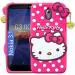 Lejaao Nokia 3.1 Hello Kitty Soft Pink Rubber Mobile Back Cover (16 x 7.5 x 0.9 cm)