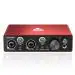 Audio Array AI-02 2x2 Premium Audio Interface | Superior Midas Mic Pre-Amps | 48V Phantom Power | USB Bus 3.0 Ultra Low Latency | XLR/LINE inputs | Plug & Play-No Drivers | Metal Body | Metallic Red
