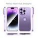 MALIRAJ iPhone 14 Plus 360 Degree Cover - Titanium Alloy Ultra Thin Metal Case with Camera Protection Purple