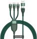 Baseus USB Type A Lightning Cables Green for Gaming Console, Camera, Tablet, Computer, Mobile, MP3 Player, Smart Watch, TV (1.2 m)