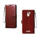 COVERBLACK Artificial Leather::Rubber Flip Cover Compatible model for Gionee A1 Lite - Brown
