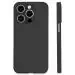 HILLS & MILES Crystal Clear Ultra Thin Soft Slim Flexible Silicone Full Camera Lens Protection Shockproof Back Cover Phone Case Compatible for iPhone13Pro (6.1 inch)-(Matte Black/TPU)