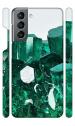 YAPZONE Abstract Emerald Stones in Row | Designer Printed Hard Back Cover for Samsung Galaxy S21FE 4G / S21FE 5G Premium & Attractive Case for Your Smartphone