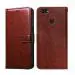 Beingstylish Brown Leather Flip Back Cover Case For Oppo F5