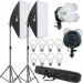 Eloies EL59DX Softbox Lighting, 2 Light Kit Photography Professional Continuous Studio Lights 50cm x 70cm Reflectors for Fashion Portrait Product Photography YouTube (2nos Light KIT)