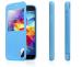 Usams Blue Leather Flip Cover Case For Samsung Galaxy S5