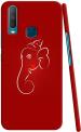 Rachits Handicrafts Vivo Y15 Red, White Plastic 3D Case Back Cover