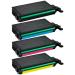 Verena 508 CLT-K508S CLT-C508S CLT-M508S CLT-Y508S Toner Cartridge Compatible for CLP-615 CLP 620 CLP 670 Printer (508-Black Cyan Magenta Yellow Combo Pack)