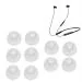 Crysendo White Plastic, Rubber Earbuds Tips For Oneplus Bullets (Pack of 10)